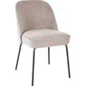 Kick Collection Kick eetkamerstoel Britt - Taupe - Texture stof - Verkrijgbaar in diverse kleuren