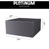AeroCover Tuinsethoes Anthracite (130 x 130 x 85 cm)