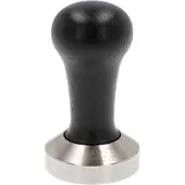 Motta Roestvrijstalen tamper met houten handvat , 51 mm – Zwart