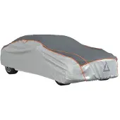 vidaXL Autohoes voor sedan hagelbescherming XL zilverkleurig en grijs
