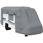vidaXL Camperhoezen 570x235x275 cm vliesvlies grijs