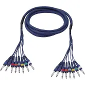 DAP-Audio Studiosnake FL63600 - 8 Jack mono > 8 Jack mono 6 m