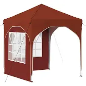 vidaXL Opklapbare partytent 192 x 192 x 245 cm, terracotta