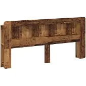 vidaXL Hoofdeinde Kast met opslag Oud hout Geconstrueerd hout