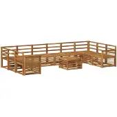 vidaXL Buiten bank set 8 st Naturel Massief Acacia Hout