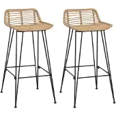vidaXL Barkruk 44 x 46 x 91 cm Staalstaaf Dia, 10mm