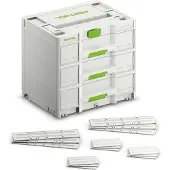 Festool Systainer SYS3-SORT/3 M 337 577769 Transportkist (l x b x h) 396 x 296 x 337 mm