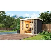 Karibu Woodfeeling tuinhuis Askola, 3 terragrondkleur; 82902
