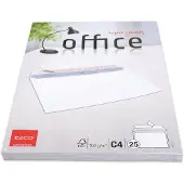 Elco Office Enveloppen Zonder Venster C4 324 (B) x 229 (H) mm Kleefstrip Wit 120 g/m² 25 Stuks