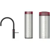 Quooker Fusion Round 5-in-1 kraan Zwart met COMBI+ reservoir en CUBE