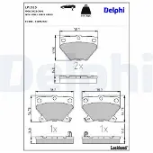 Delphi Remblokset LP1513, achter