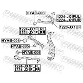 FEBEST 1224-JX1FLFL Draagarm