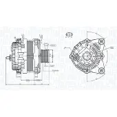 MAGNETI MARELLI 063732182010 Dynamo / Alternator