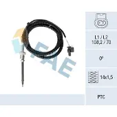 FAE 68077 Sensor, uitlaatgastemperatuur