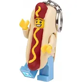 LEGO - Sleutelhanger met LED-licht, model "Hotdog-man"