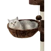 Lionto Kattenmand voor krabpaal – Ø40 cm M8 bevestiging 15 cm, bruin