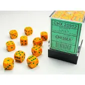Chessex Lotus gespikkeld D6 12mm Dobbelsteenset (36 stuks)
