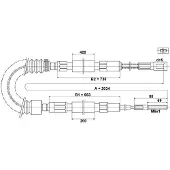 Ate 24.3727-0902.2 Handremkabel