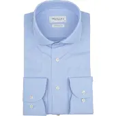 Profuomo Japanese Knitted Overhemd Lichtblauw