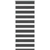 vidaXL Zebra rolgordijn 60x150 cm stofbreedte zwart 55,9 cm