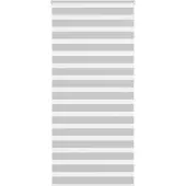 vidaXL Zebra rolgordijn 105x230 cm stofbreedte 100,9 cm lichtgrijs