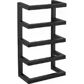 Wenko Wand Handdoekrek Fondiro zwart mat 24x42cm - Handdoekhouder - Handdoekenrek - Handdoekstang