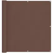 vidaXL Balkonscherm 110 x 300 cm Oxford Stof Rechthoekig Bruin