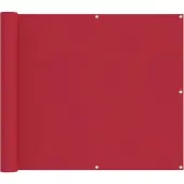 vidaXL Balkonscherm Rood 90 x 200 cm Oxford Stof