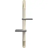 vidaXL Kattenmeubel wandgemonteerd met krabpaal 108 cm donkergrijs
