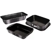 Berlinger Haus Bakblik set 3 stuks Metallic Line Carbon Pro Edition, Bakblik, Grijs