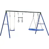 vidaXL Schommelset met schommel, trapeze en nestschommel