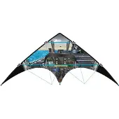 Basic Knoop Kites TAKE OFF 16 - Vlieger Cockpit Bestuurbaar - Afmeting 150 x 70 cm - Special effects - Luxe nylon tas