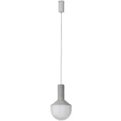 LUCANDE Hanglamp Florine, dimbaar, alu / grijs / zink, Woon-/ Eetkamer, Keramiek, Design, hanglamp