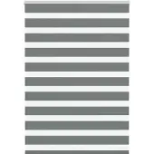vidaXL Dubbele rolgordijn, donkergrijs, 105x150 cm, stofbreedte 100,9 cm, polyester