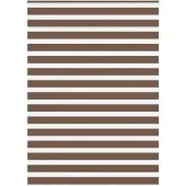 vidaXL Zebra rolgordijn 165x230 cm stofbreedte 160,9cm polyester bruin