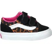Vans Old Skool V Leopard Pop Sneakers Meisjes