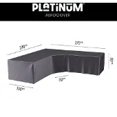 Platinum AeroCover | Loungesethoes 270 x 270 x 100 x 71(h) cm | L-vorm Trapeze