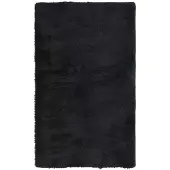 vidaXL Hoogpolig vloerkleed NAVARRA 60x100 cm polyester zwart