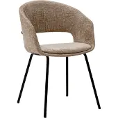 Kick Collection eetkamerstoel Mette - stof - gewatteerde zitting - beige