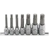 Bgs Bit-Einsatz-Satz | Antrieb Innenvierkant 10 mm (3/8") / 12,5 mm (1/2") | Keil-Profil (für RIBE) M...