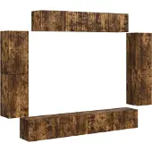 vidaXL TV Kast 8 st 98 x 31 x 29,5 cm Gerookt eiken