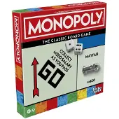 Monopoly Hasbro bordspel Classic - Engelstalig - Familiespel - Educatief speelgoed.