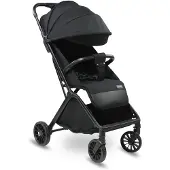 Luvion Oslo Buggy - Plooibuggy lichtgewicht inklapbaar - Zwart - Inclusief Gratis Travel Bag