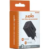 Jupio Triple Usb (2xc, 1x A) Gan Charger 65w