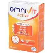 Omnivit Active | Multivitamine voor Energie, Immuniteit & Mentale Focus 28 St Tabletten