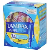 Tampax Pearl Compak Regular Tampons Met Inbrenghuls 18 Stuks