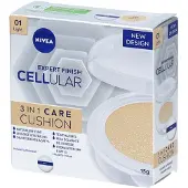 Nivea Hyaluronzuur Cellular Filler 3in1 Care Cushion Light - Foundation - SPF 15 - Met hyaluronzuur en collageen - Gezichtsverzorging - 15 gr.