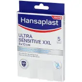 Hansaplast Ultra Sensitive XXL 8 x 10 cm 5 St Pleister