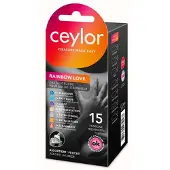 Ceylor Rainbow Love Assortiment van 15 condooms 15 St Condooms