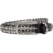 Liebeskind berlin Studded belt Leer 105 cm zwart